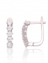 Silver earrings with english lock. Photo Nr. 1