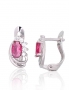 Silver earrings with english lock. Photo Nr. 1