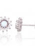 Silver stud earrings. Photo Nr. 1