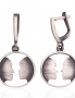 Silver earrings with english lock. Photo Nr. 1