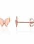 Gold classic studs earrings. Photo Nr. 1