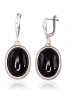 Silver earrings with english lock. Photo Nr. 1