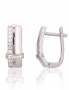 Silver earrings with english lock. Photo Nr. 1