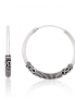 Silver earrings-rings. Photo Nr. 1