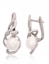 Silver earrings with english lock. Photo Nr. 1