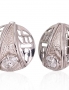Silver earrings with english lock. Photo Nr. 1