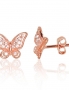 Silver stud earrings. Photo Nr. 1