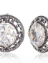 Silver earrings with english lock. Photo Nr. 1