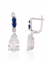 Silver earrings with english lock. Photo Nr. 1