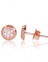 Gold classic studs earrings. Photo Nr. 1