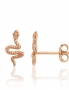Gold classic studs earrings. Photo Nr. 1