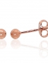 Gold classic studs earrings. Photo Nr. 1