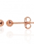 Gold classic studs earrings. Photo Nr. 1