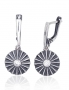 Silver earrings with english lock. Photo Nr. 1