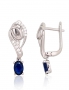 Silver earrings with english lock. Photo Nr. 1