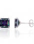 Silver stud earrings. Photo Nr. 1