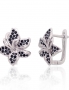 Silver earrings with english lock. Photo Nr. 1