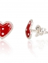 Silver stud earrings. Photo Nr. 1