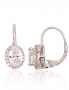 Silver earrings with english lock. Photo Nr. 1
