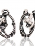 Silver earrings with english lock. Photo Nr. 1