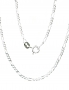 Silver chain Figaro 2 mm, diamond cut. Photo Nr. 1