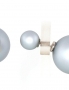 Silver stud earrings. Photo Nr. 1