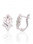 Silver earrings with english lock. Photo Nr. 1