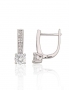 Silver earrings with english lock. Photo Nr. 1