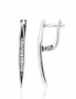 Silver earrings with english lock. Photo Nr. 1
