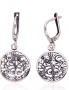 Silver earrings with english lock. Photo Nr. 1