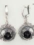 Silver earrings with english lock. Photo Nr. 1