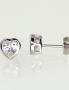 Silver stud earrings. Photo Nr. 1