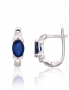 Silver earrings with english lock. Photo Nr. 1