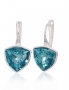 Silver earrings with english lock. Photo Nr. 1