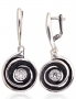 Silver earrings with english lock. Photo Nr. 1