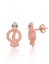Silver stud earrings. Photo Nr. 1