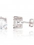 Silver stud earrings. Photo Nr. 1