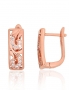 Silver earrings with english lock. Photo Nr. 1