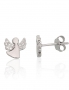 Silver stud earrings. Photo Nr. 1