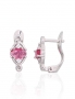 Silver earrings with english lock. Photo Nr. 1