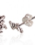 Silver stud earrings. Photo Nr. 1