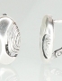 Silver earrings with english lock. Photo Nr. 1