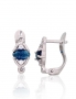 Silver earrings with english lock. Photo Nr. 1