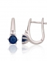Silver earrings with english lock. Photo Nr. 1