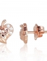 Gold classic studs earrings. Photo Nr. 1