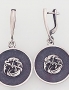 Silver earrings with english lock. Photo Nr. 1