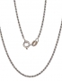 Silver chain Rope 1,3 mm. Photo Nr. 1