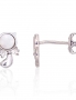 Silver stud earrings. Photo Nr. 1