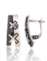 Silver earrings with english lock. Photo Nr. 1