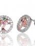 Silver stud earrings. Photo Nr. 1